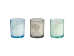 Conjunto de 3 velas aromáticas BELIANI Sheer joy de Cera de soja Verde 7x8x8