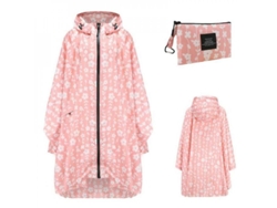 2026-impermeables De Tela Portátiles Para Adultos, Ponchos Reutilizables Con Capucha Y Mangas Ligeros Eid Rosado Claro