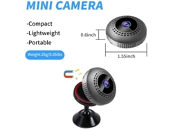 Mini cámara espía wifi, cámara oculta inalámbrica 1080P, portátil, pequeña cámara de seguridad con aplicación para teléfono, color blanco Yizhood