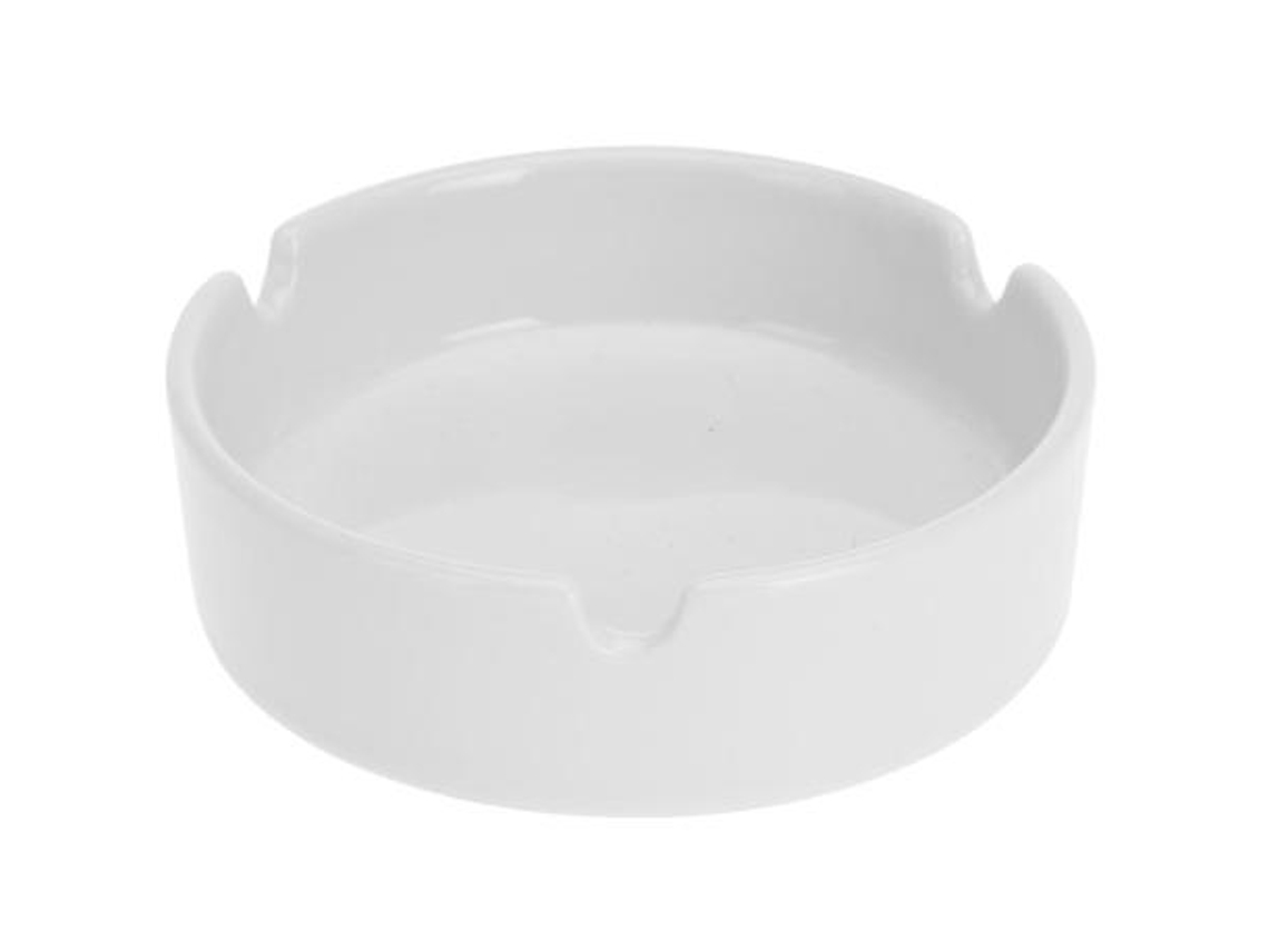 Cenicero porcelana blanca 10 cm