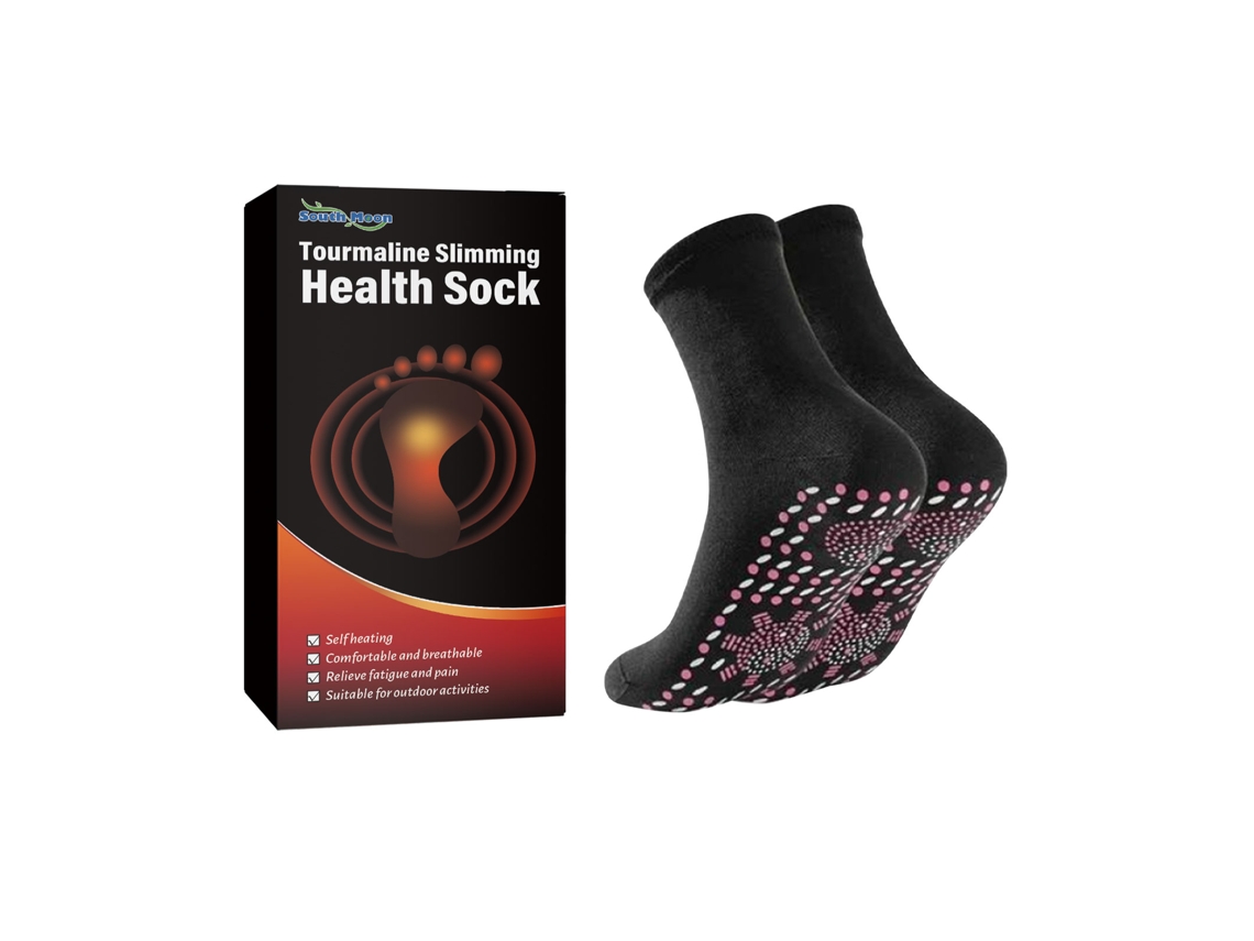 Calcetines de masaje autocalentables (2 pares) para esquí, calefacción y protección contra el frío.