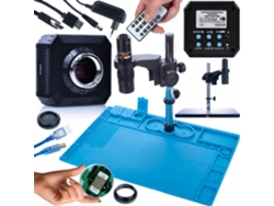 Conjunto de microscopio digital Earth Pro Mcep-0.5x + cámara Orion Pro Kmop - HDMI-USB | Alta precisión | Base de silicona 480 x 320 mm