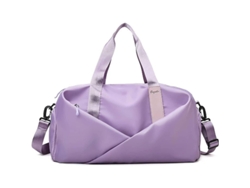 Bolsa De Gimnasio Deportiva Morada Para Hombre Y Mujer Con Bolsillo Impermeable Y Compartimento Para Zapatos.