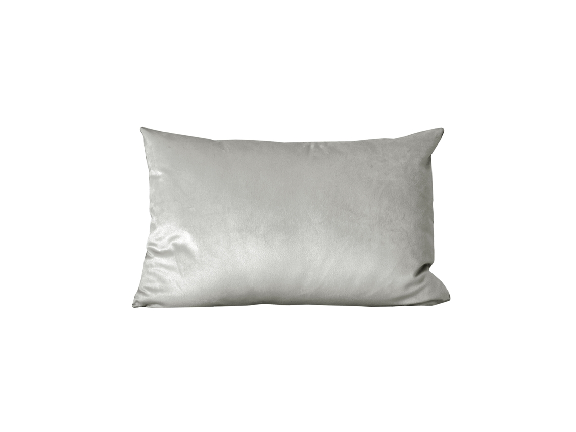 Cojín Rectangular De Terciopelo Gris 50x30 Cm - Nauru