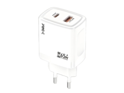 Cargador doméstico Gan, doble USB, PD 65 W, carga rápida 75 W. PAPRIKA (ac)