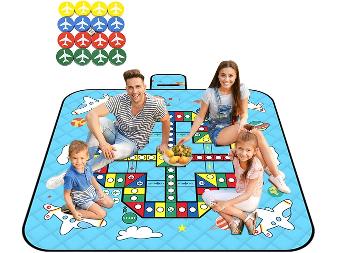 Tapete De Juego Para Exteriores | Manta De Picnic Impermeable Con Piezas De Ajedrez - Suelo De Juego