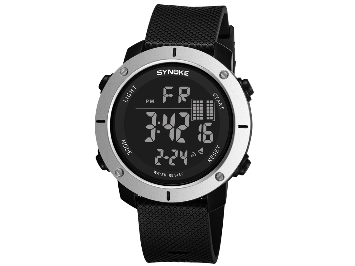 Reloj Electrónico Digital para Hombre, Resistente al Agua hasta 50 Metros, Para Natación, Estilo Militar, Deportivo, Con LED.