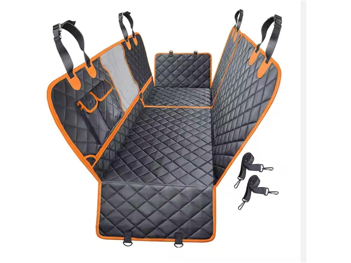 Funda protectora para asiento de coche para perros, resistente a los arañazos y antideslizante, fácil de instalar, gris PANOONA