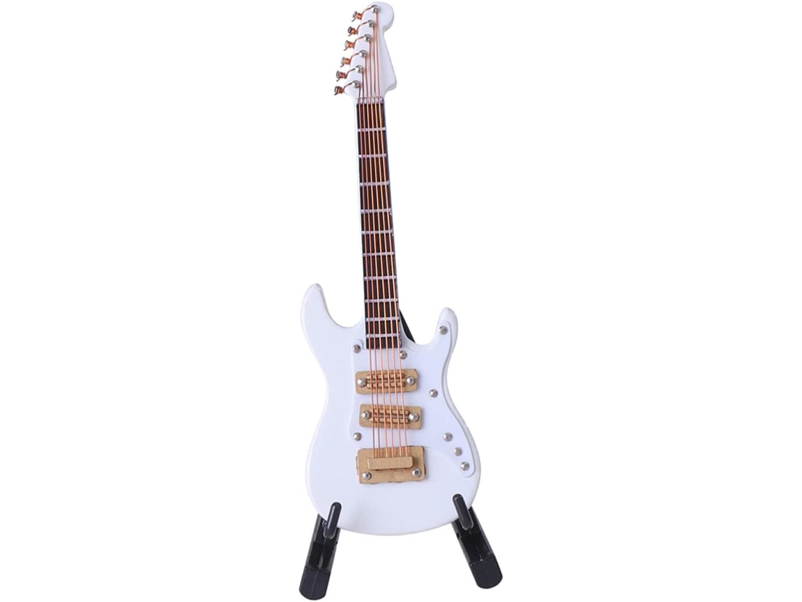 Guitarras eléctricas en miniatura decorativas, artesanías en miniatura, decoración rústica, mini guitarra