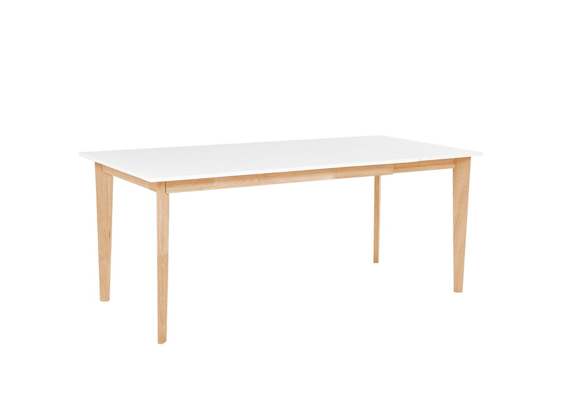 Mesa de comedor BELIANI Sola de MDF Blanco 90x180x75