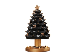 Adornos navideños de resina negra simulada en 3D para mesa. Hengjian