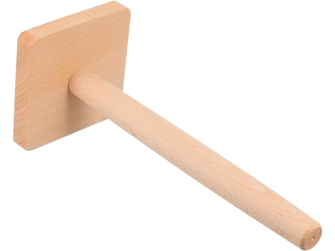 1 Soporte Vertical De Madera Para Toallas Papel, Almacenamiento Práctico Baño Y Cocina, Estante