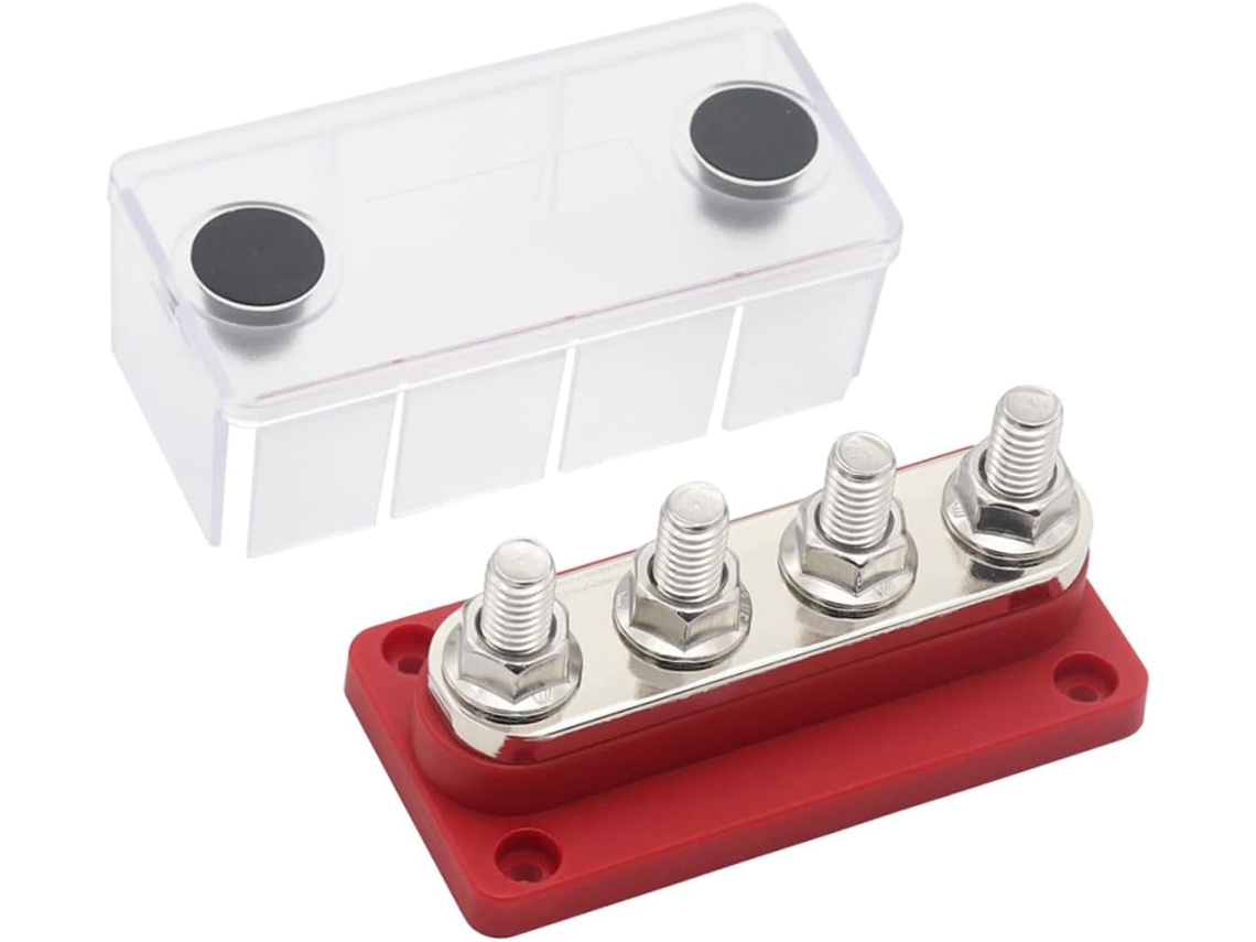 Bloque De Distribución De Batería Con Barras Colectoras, Conector Multipunto Compacto Para Vehículos, Barcos Y Camping.