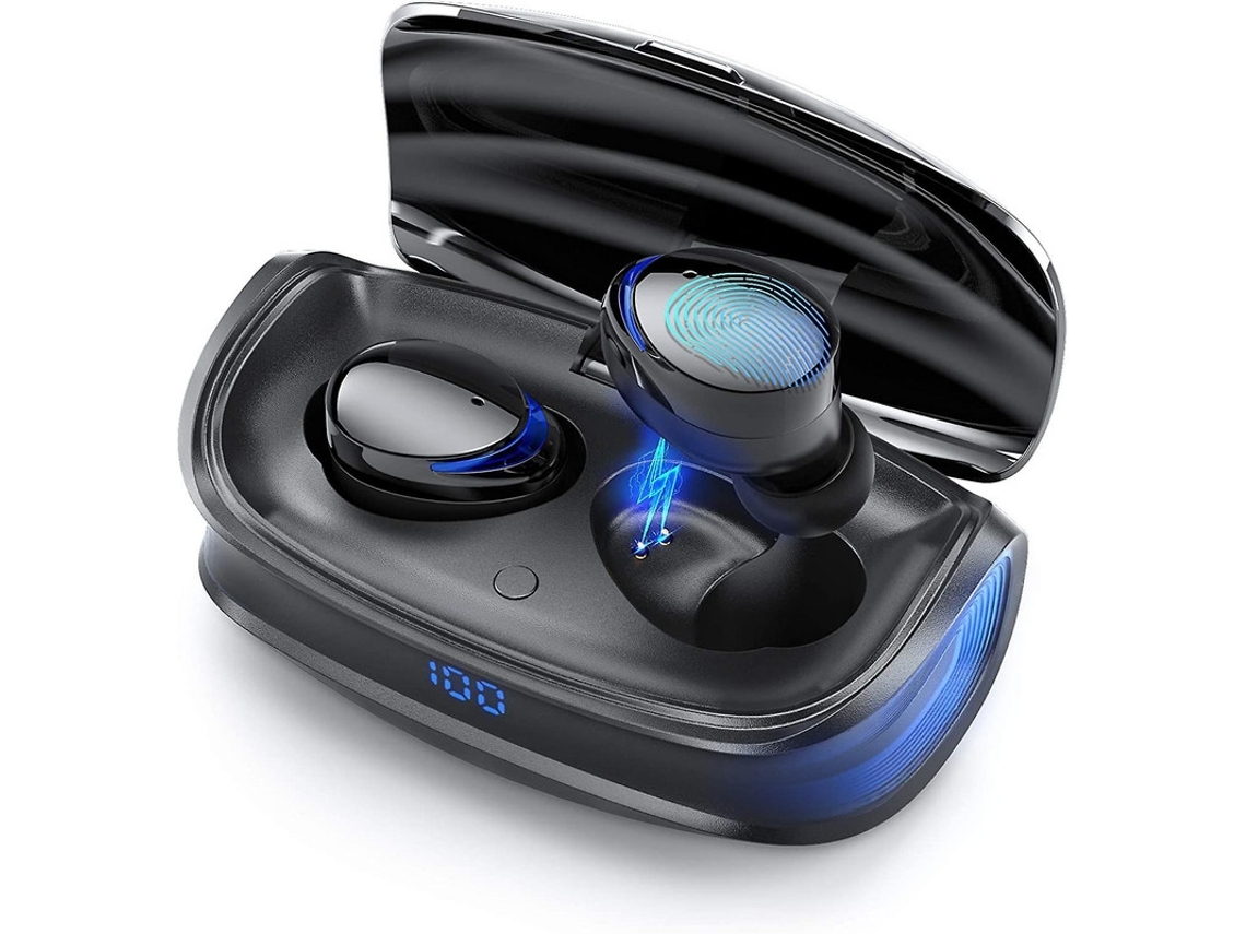Auriculares Ear Lhbd Inalámbricos Hifi Bass Sonido Control Táctil Horas YEMAESRE Bluetooth Negro