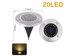 Luces solares de suelo con 8/20 LED, impermeables, para decoración de jardines, caminos, patios o porches. Aeuzwr