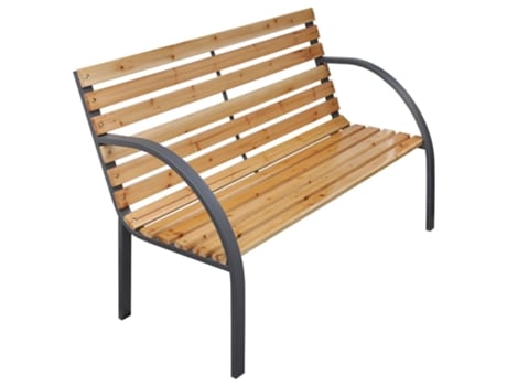 Banco De Jardín VIDAXL Marrón Madera (112x54.5x73 )