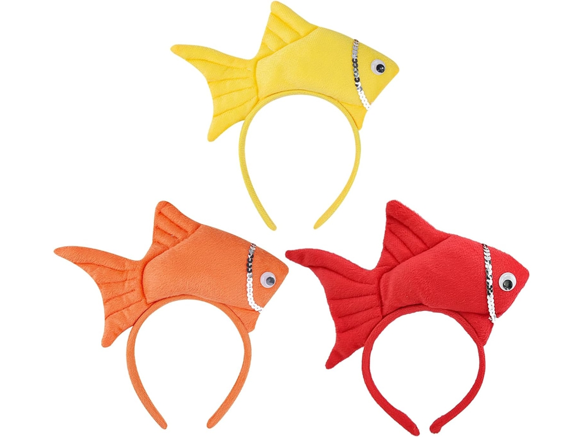Paquete Diadema Con Diseño De Pez Dorado,