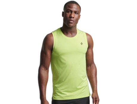 Top de Hombre para Running SUPERDRY Amarillo (2XL)