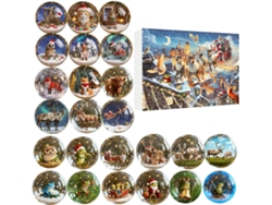 Adornos De Animales Para El Calendario De Adviento De Navidad 2025