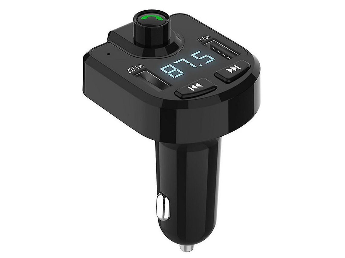 Cargador Bluetooth Yizhood BT36 Dual USB Universal Negro