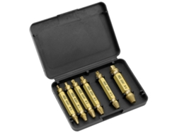 Juego De 6 Extractores De Tornillos Hss 4341 Dañados Para Pernos Y Tuercas Oxidados.