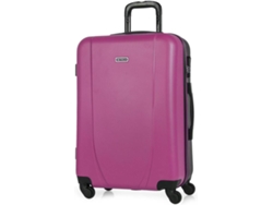 Maleta de Viaje Medianas ITACA Abs Texturizado Malet Rosa (65 X 44 x 24 Cm - 70 L)