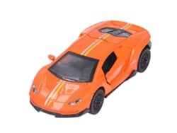Ats-coche Modelo De Aleación 1:32 Deportivo Metálico Con Luz Y Sonido, Juguete Para Niños Mayores De 3 Años Naranja