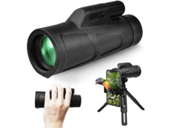 Monóculo 12x50 Com Tripé Profissional E Suporte Para Smartphone Monóculo À Prova Dágua Para Observação De Pássaros Viagens Acampamento Saisiyiky