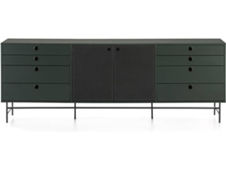 Aparador BAZAR MONDIALE Punto (Verde Oscuro - 212x47x77 cm)
