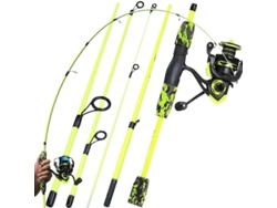 Juego Completo De Caña Y Carrete Spinning 1,7 M (series 1000-2000), Con Una Potencia Freno Máxima 5 Kg, Par...