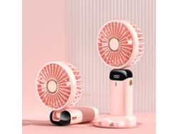 Paravientos portátil plegable rosa con USB y pantalla digital, 3000 m