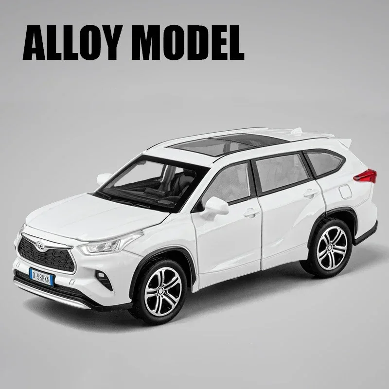 (blanco) Escala 1:32 - Modelo De Coche De Juguete De Aleación, Con Efectos De Luz Y Sonido, 6 Puertas Para Abrir, Modelo De Suv