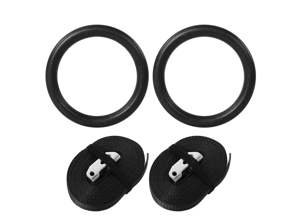 Anillas De Gimnasia Abs Con Cinturones Negros
