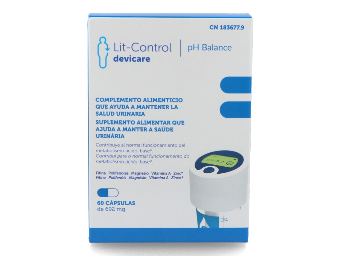 Complemento Alimentar EXELTIS Lit-Control Ph Balance (60 capsulas)