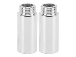2 Piezas De Extensión De Brazo De Ducha De Acero Inoxidable Cromado De 5,1 Cm/2 Pulgadas Para Baño