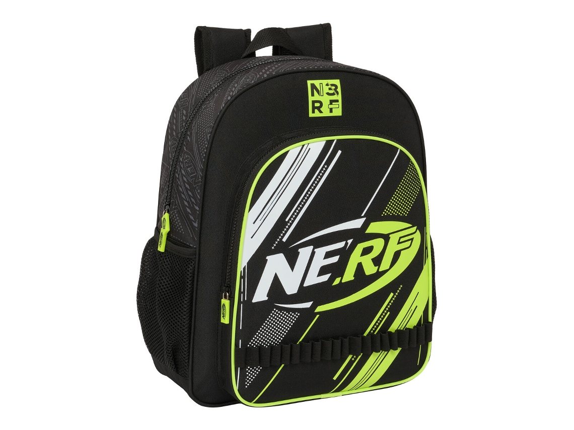 Mochila Escolar NERF Get ready (Negro - Poliéster 300D)