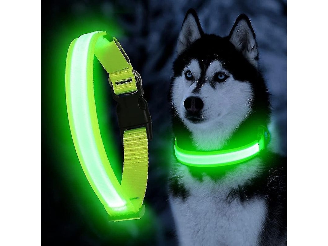 2026-collar Led Para Perros Recargable Usb Ajustable Impermeable Con 3 Modos De Luz Visibilidad 350 Yardas