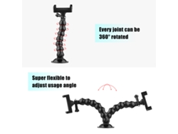 Soporte universal con ventosa para cámara, teléfono, iPhone, GoPro y GPS de coche.