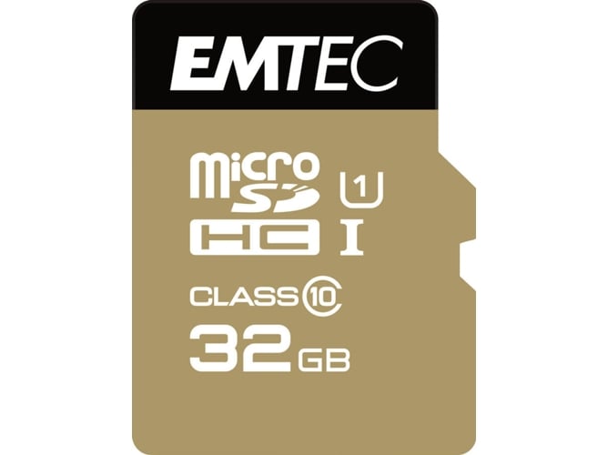 Tarjeta de Memoria EMTEC MicroSD Class10 Gold+ 32GB