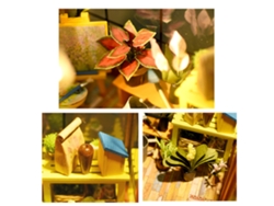 Kit De Montaje De Casa De Muñecas De Madera Para Armar (escala 1:24) - Miniatura Decorativa Para El Hogar.