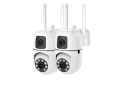 (solo 2 Cámaras) Cámara De Red Ip Ptz Wifi Hd De 8 Mp Con Visión Nocturna