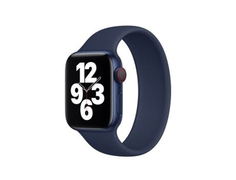 Correa Solo SiliconSense para Apple Watch Series 9 Aluminio - 45 mm (muñeca: 190-200 mm) - Azul oscuro