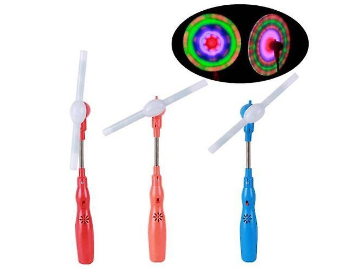 1 Molino De Viento Led De Juguete Con Luces Intermitentes Y Música, Regalo Para Niños, Color Aleatorio, Tvh