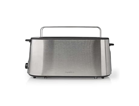 Nedis Kabt310Eal Mini Horno 1 Rebanadas 1000 W Aluminio Negro