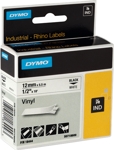 Cinta Etiquetas DYMO ID1-12 Blanco 18444