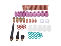 Conjunto De Acessórios Para Soldadura Tig Com 68 Peças: Copos De Vidro, Conectores, Eletrodos Para Wp 17 18 26