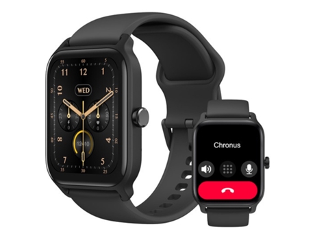 Chornus IDW13 Reloj inteligente Responder/Hacer llamadas con monitor de frecuencia cardíaca/sueño/oxígeno en sangre (negro) CHRONUS