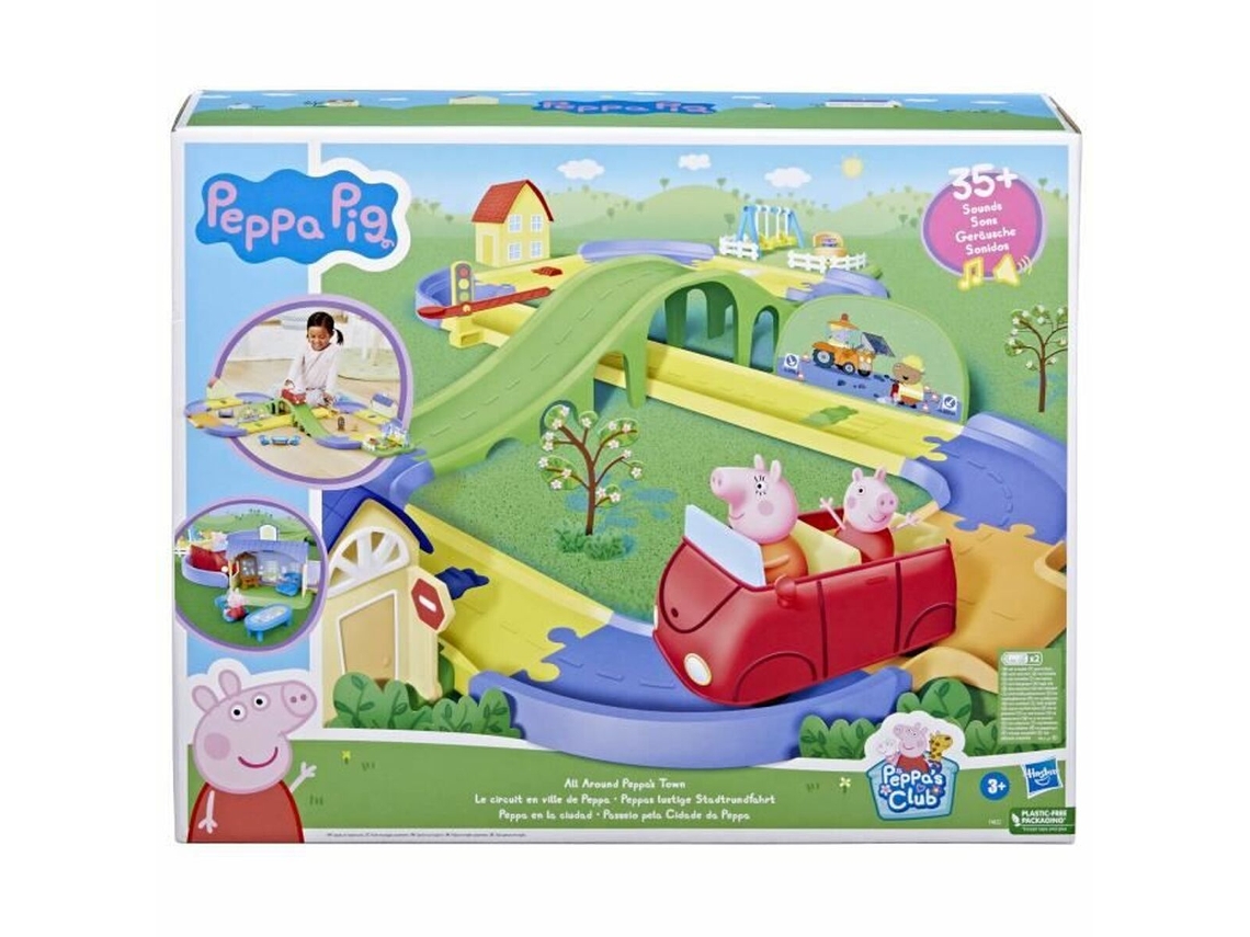 Pista de tren Peppa Pig con sonido