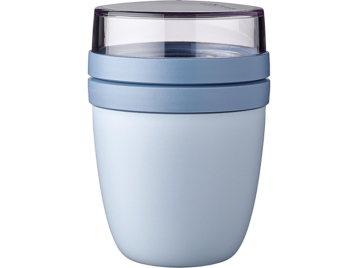 Taza de viaje para yogur y muesli con compartimentos, apta para congelador, Gokoco