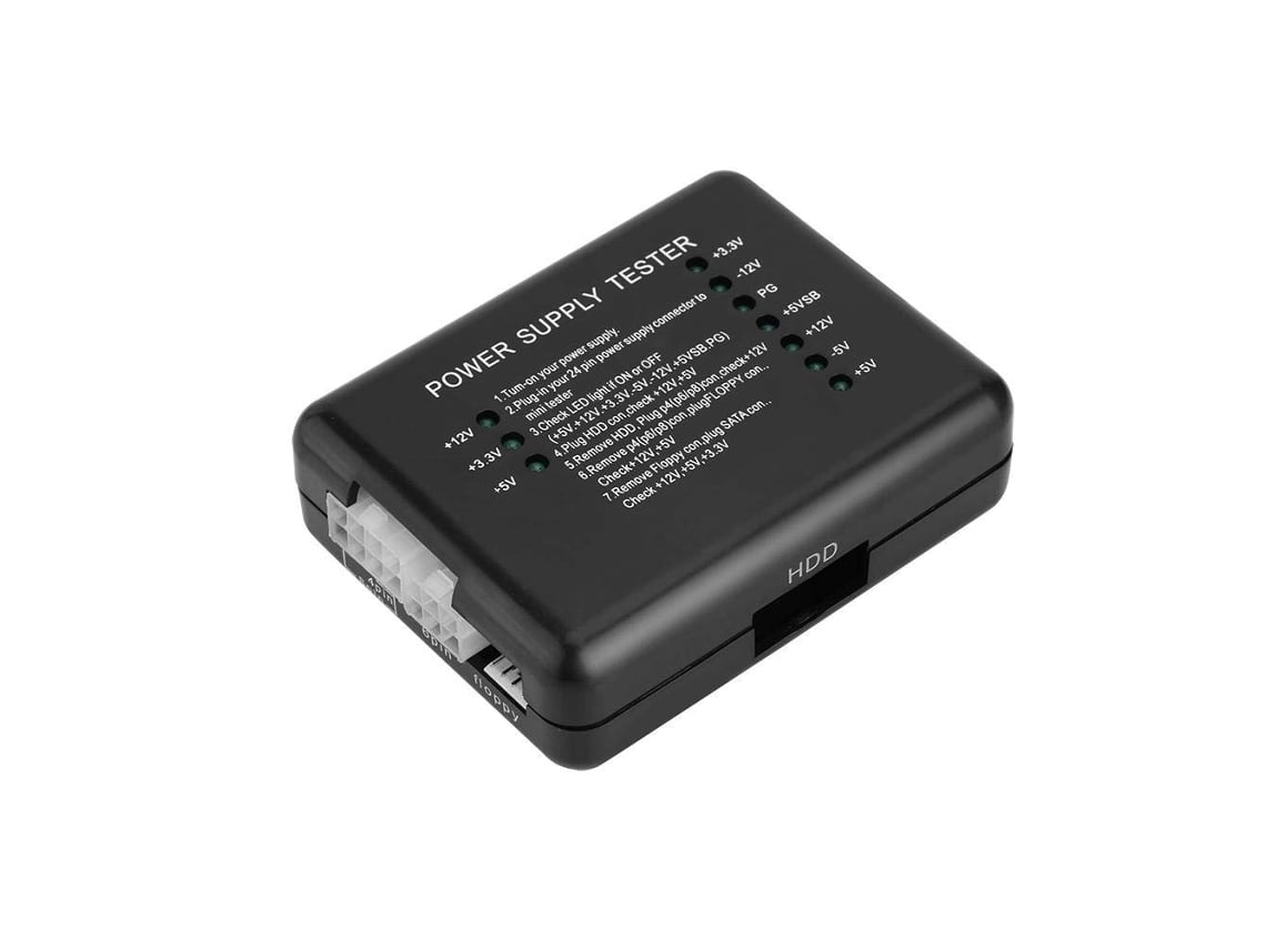 Usb | Portátil | Oficina - Probador De Verificación De Fuente De Alimentación De Computadora (montaje En Disco Duro, 20/24 Pines, Led, Conex
